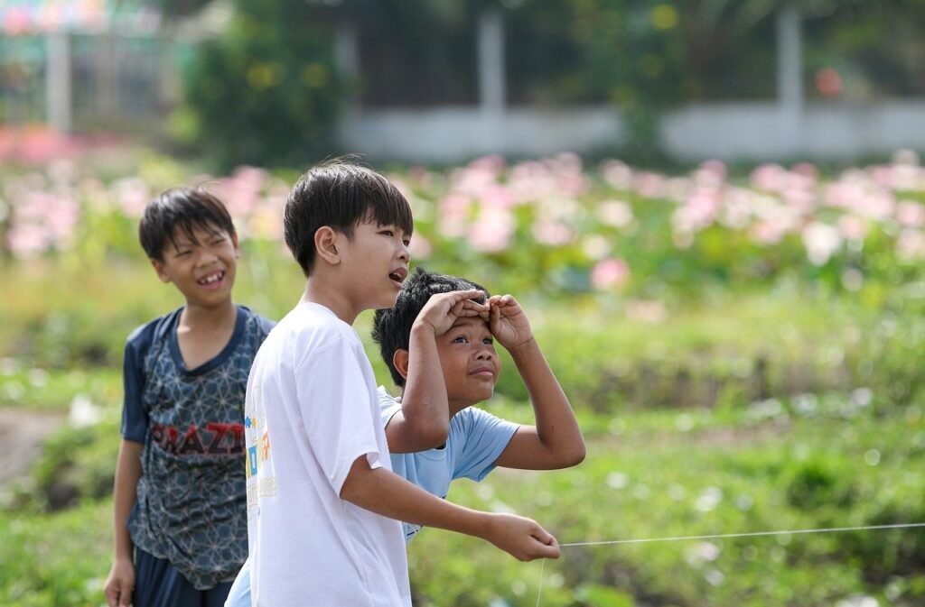 children, boys, play